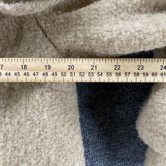 Leifsdottir Coat Womens 8 Tan Wool Mohair Alpaca Blend Textured Button Classy - Picture 11 of 13